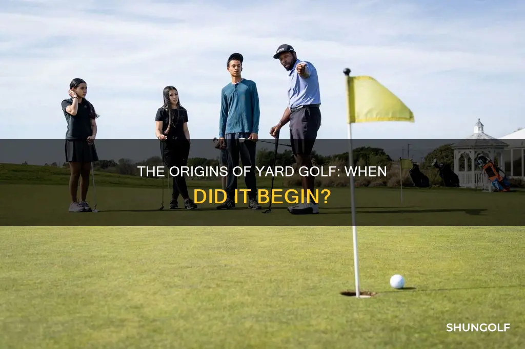 when was yard golf invented
