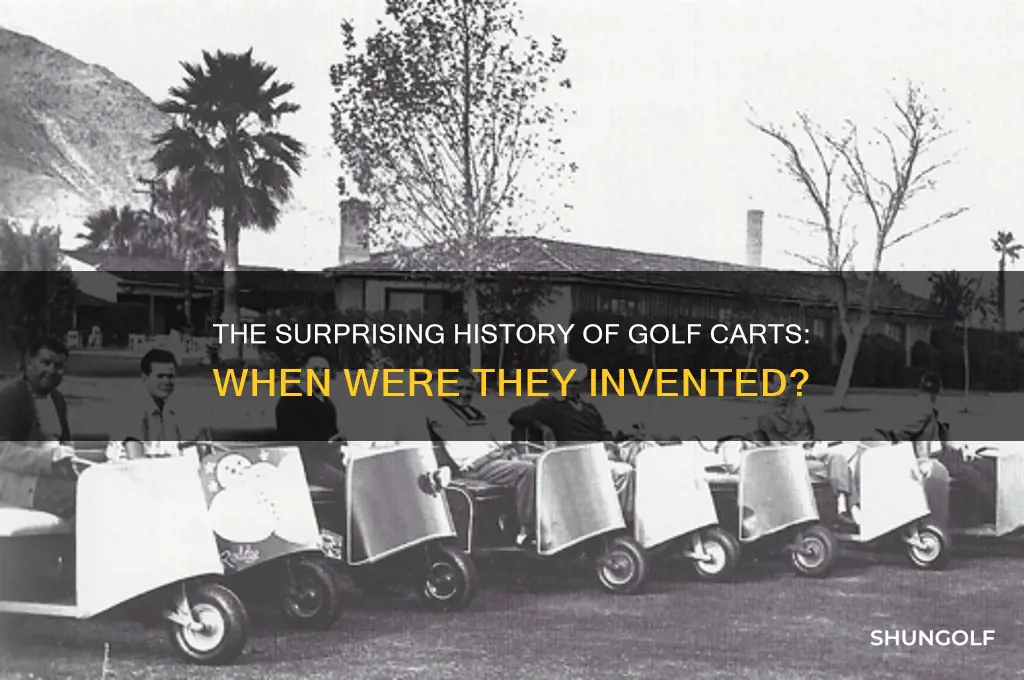 when were golf carts invented