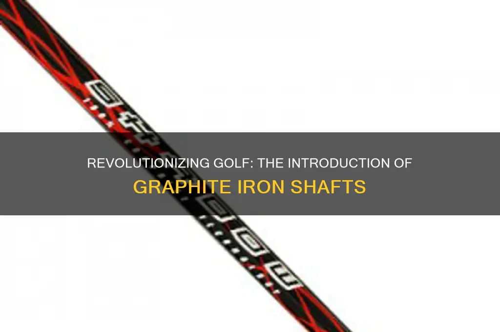 when were graphite golf shafts for irons introduced