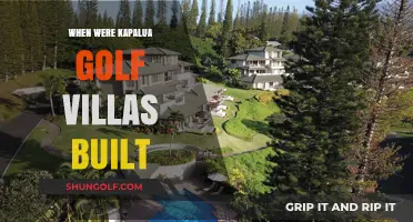 History of Kapalua Golf Villas: When Were They Built?