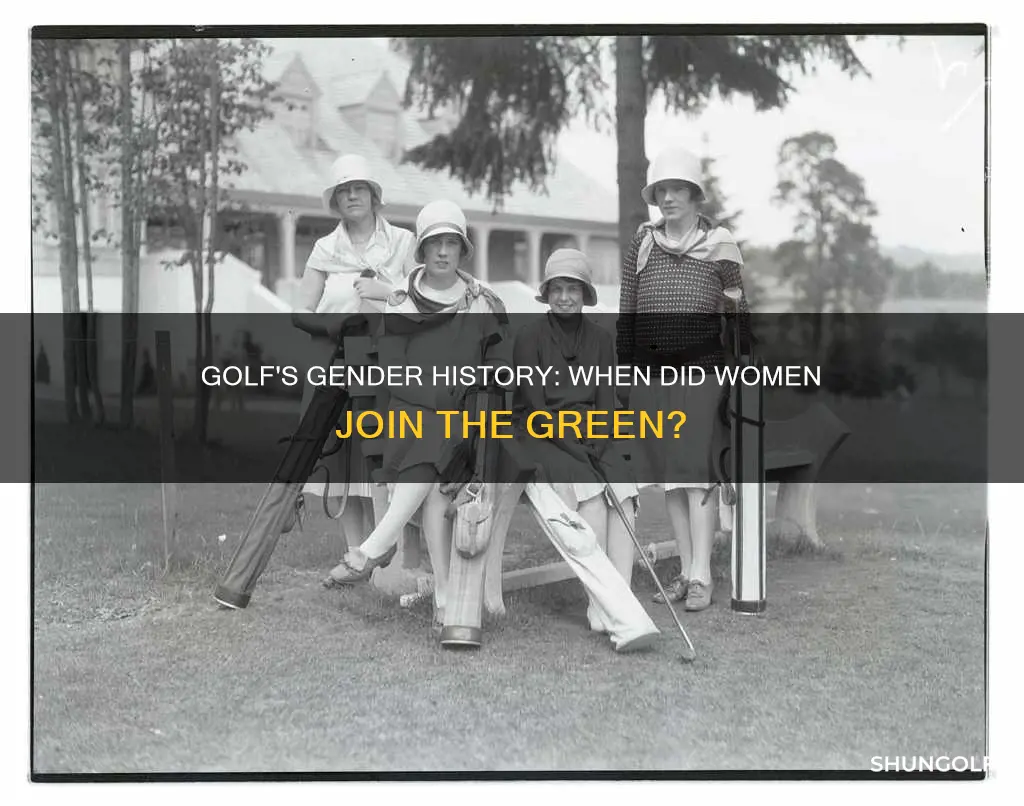 when were women allowed to golf