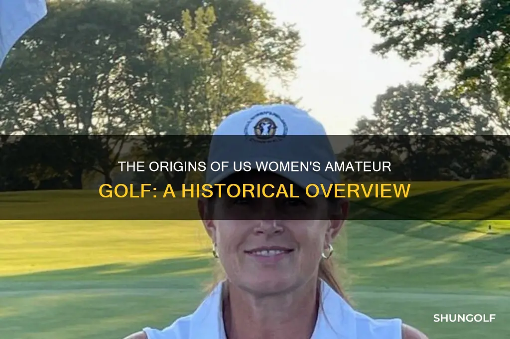 when whas the first us womens amateur golf event