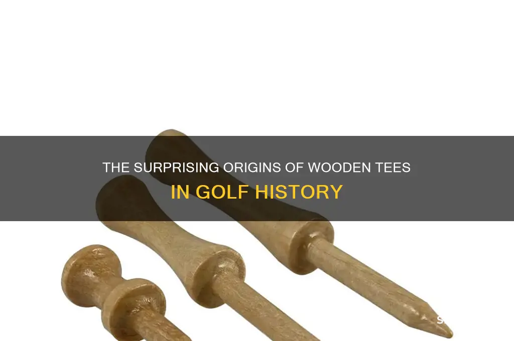 when where wooden teas introduce to golf