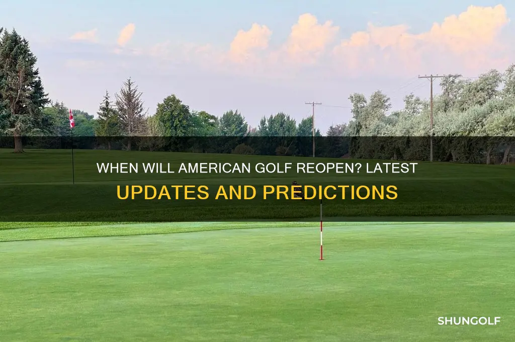 when will american golf reopen