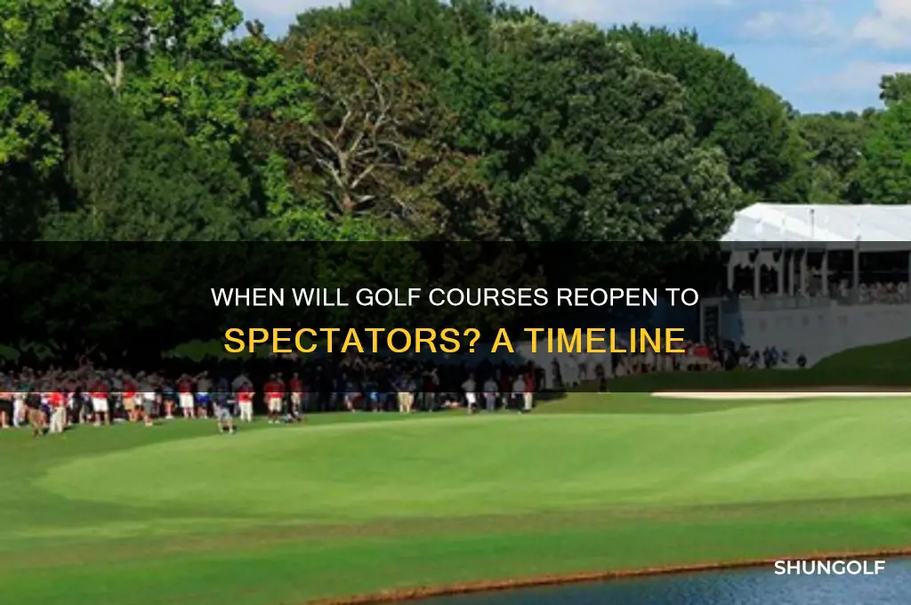 when will golf allow fans