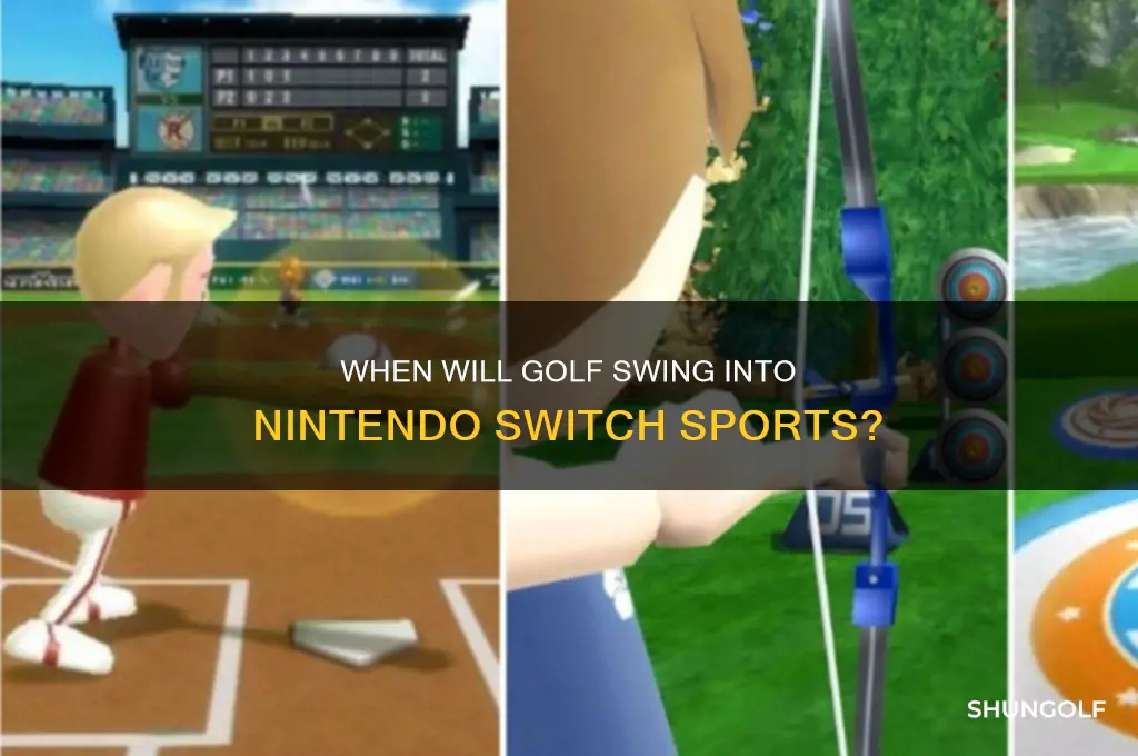 when will golf be added to nintendo switch sports