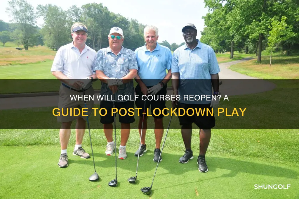 when will golf be allowed
