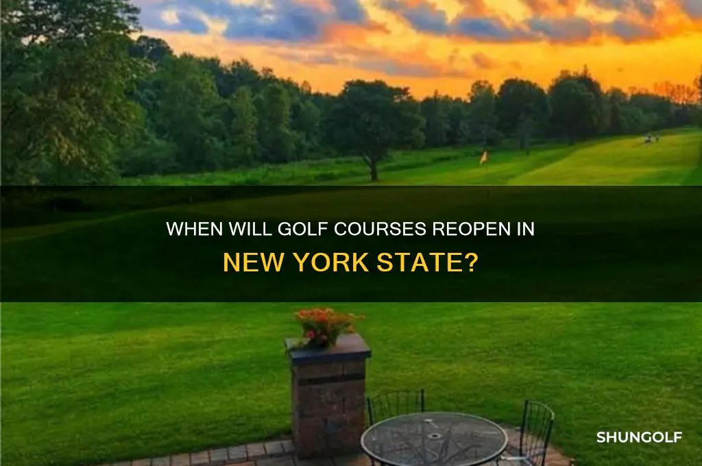 when will golf open in ny