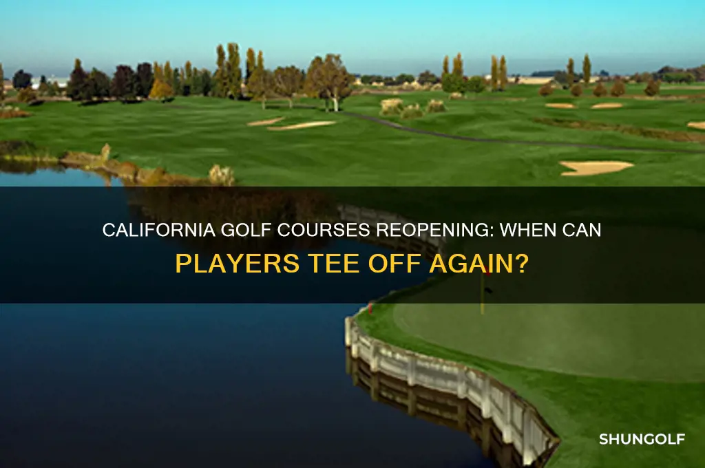 when will golf reopen in california