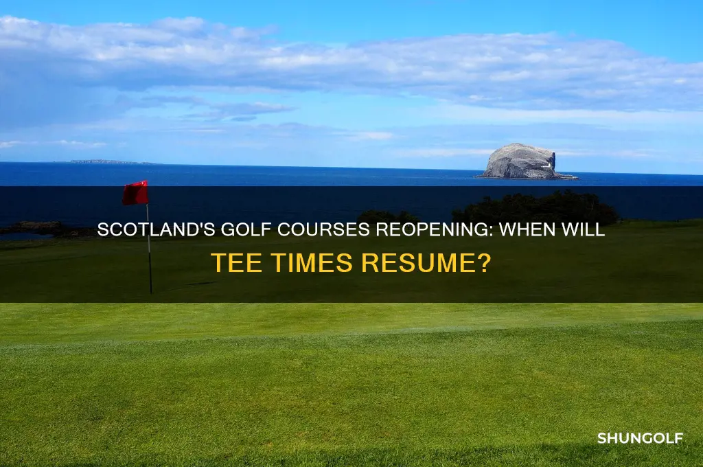 when will golf restart in scotland