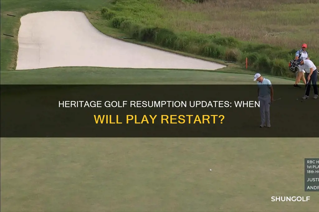 when will heritage golf resume
