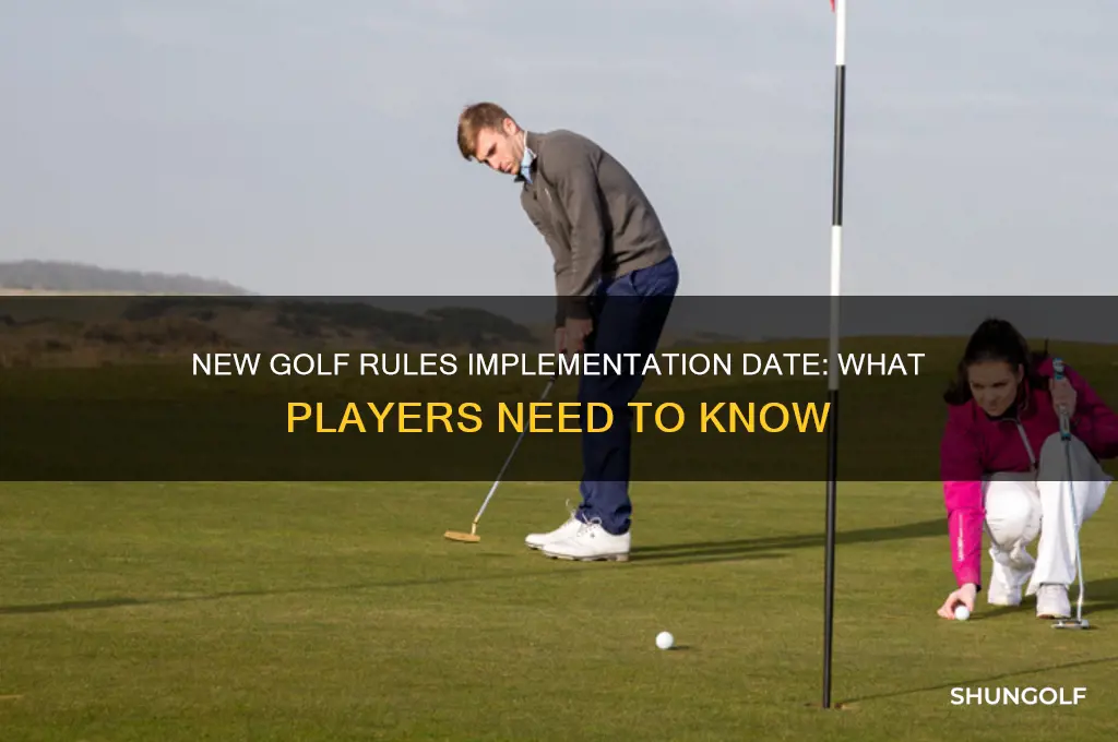 when will new golf rules take effect