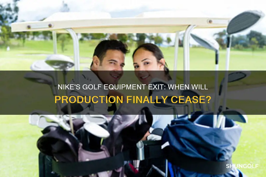 when will nike stop making golf equipment