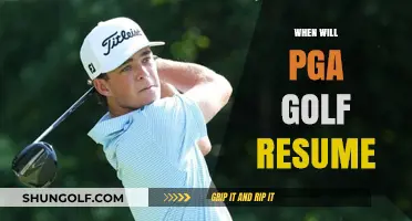PGA Golf Resumes: Anticipated Return Dates and Tournament Updates