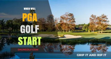 PGA Golf Season Kickoff: Anticipated Start Dates and Key Details