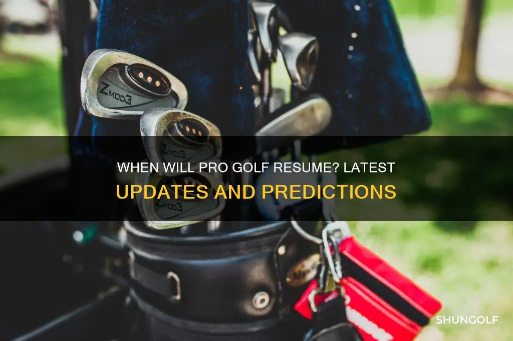 when will pro golf resume