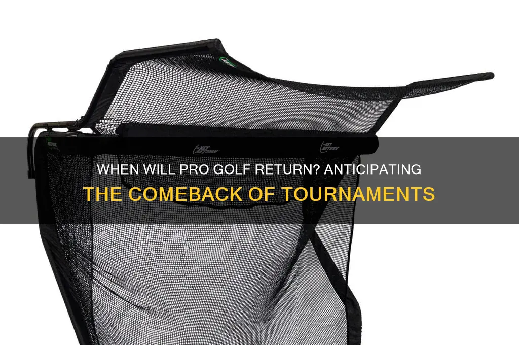 when will pro golf return