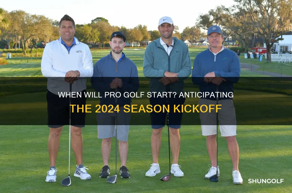 when will pro golf start