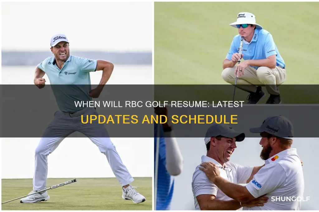 when will rbc golf resume