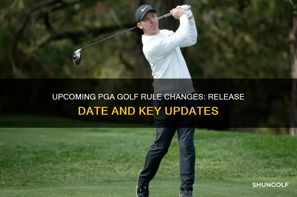 when will the new pga golf rules come out