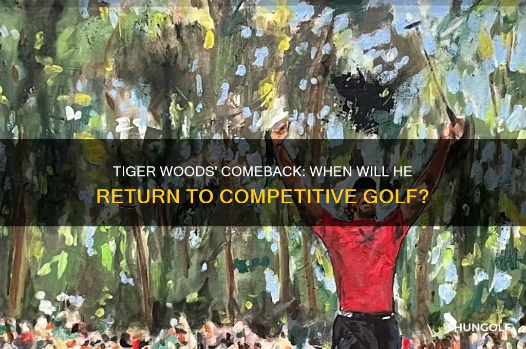 when will tiger woods return to competitive golf