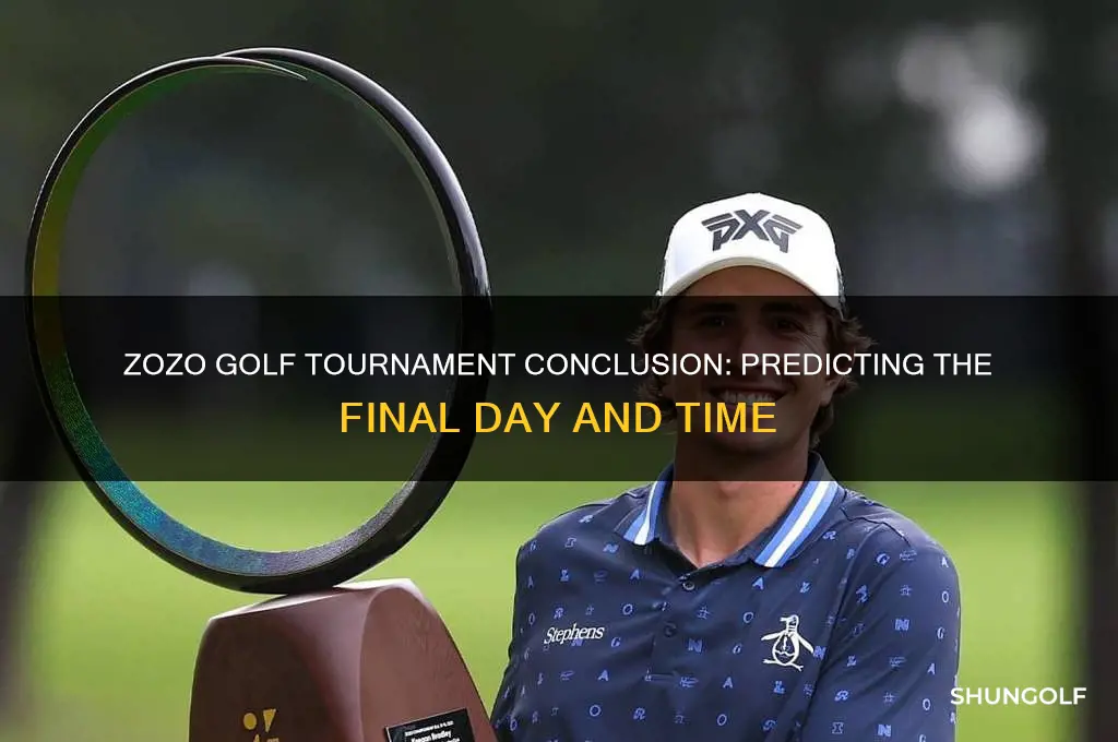 when will zozo golf ends