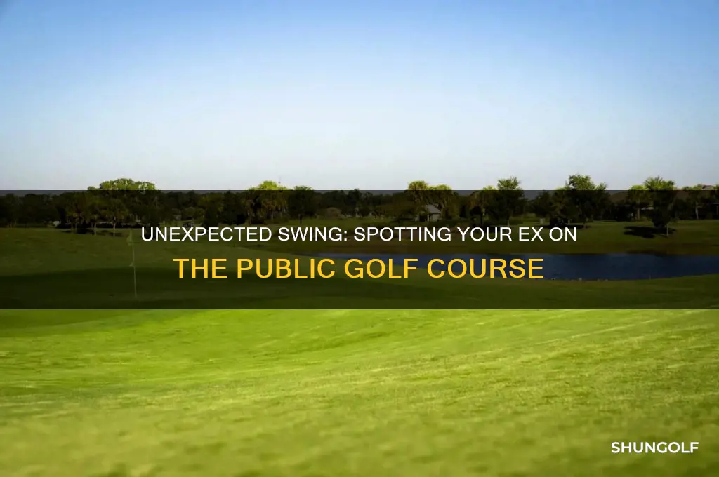 when you see your ex in public golf