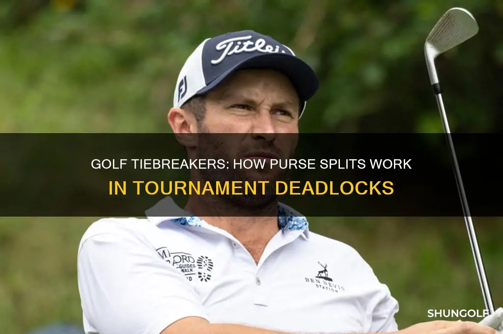 when you tie in golf do you split the purse