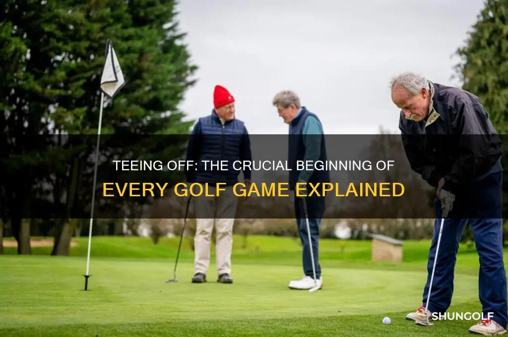 where a golf game starts