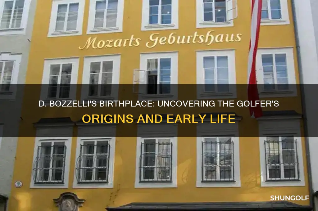 where and when was the golfer d bozzeli born