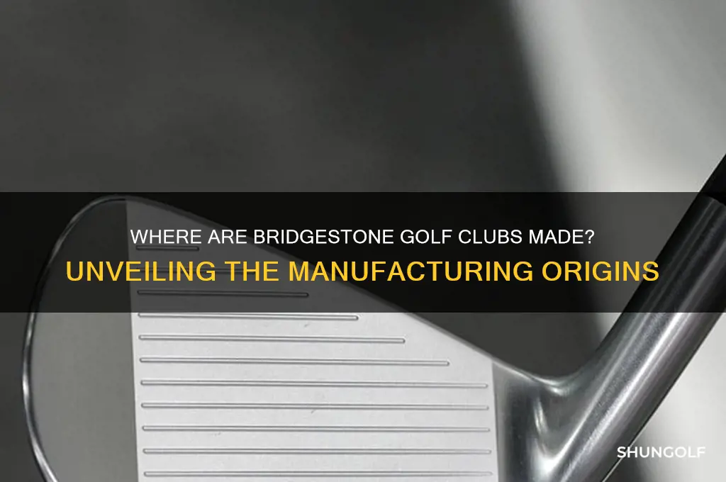 where are bridgestone golf clubs made
