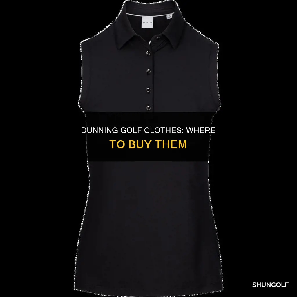where are dunning golf clothes sold