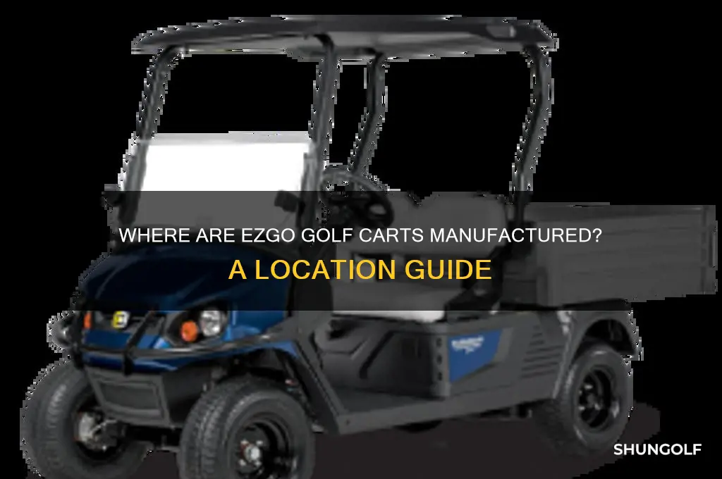 where are ezgo golf carts made