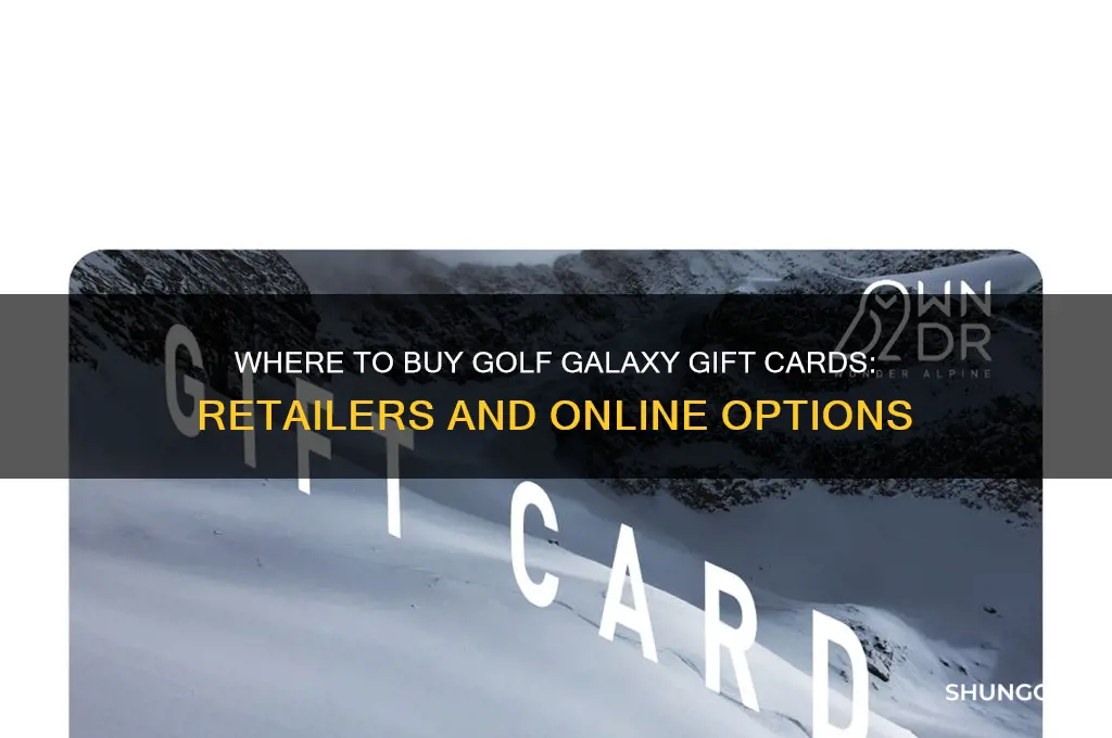 where are golf galaxy gift cards sold