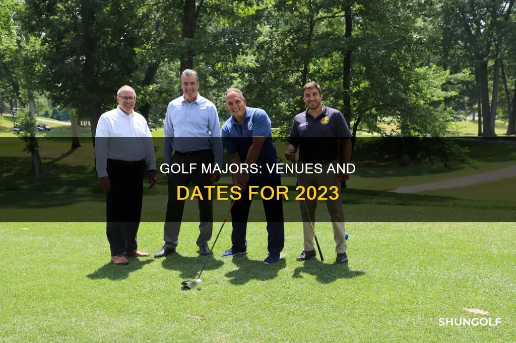 where are golf majors this year