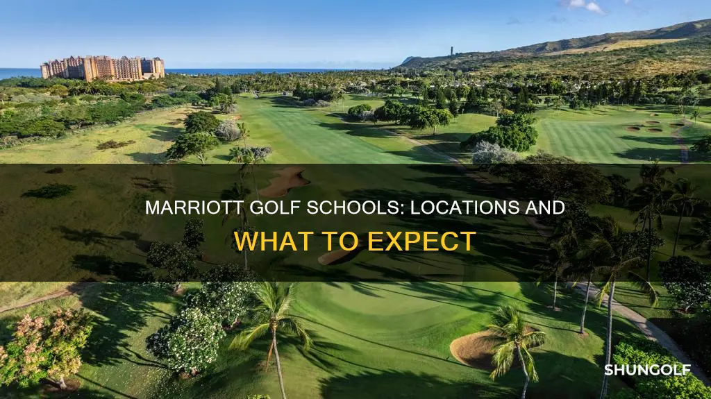 where are marriott golf schools located