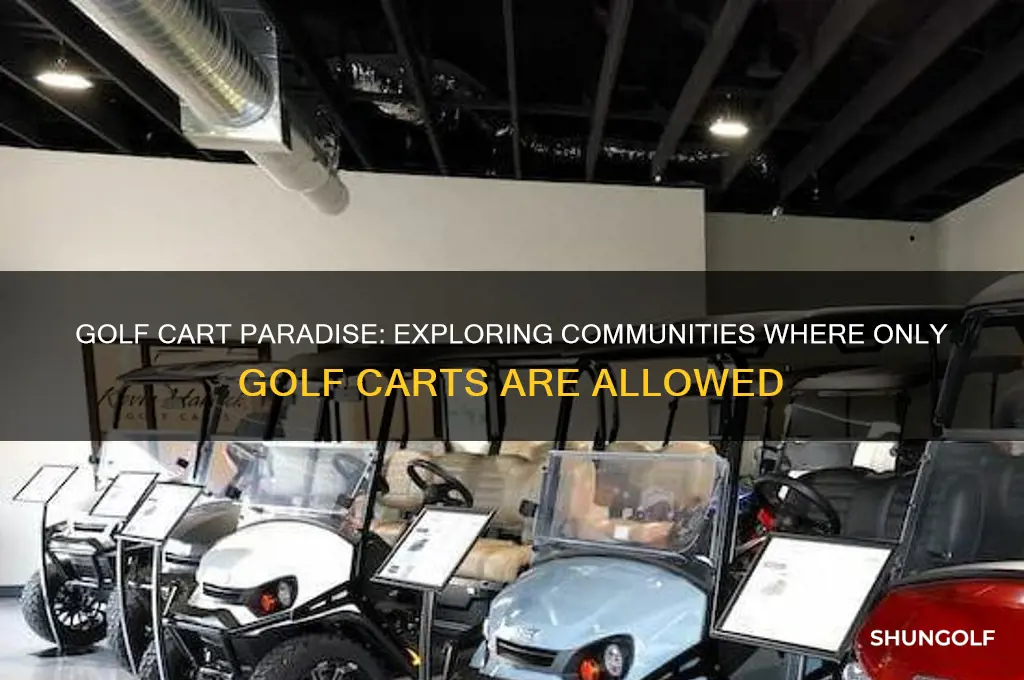 where are only golf carts allowed