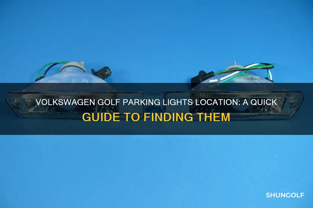 where are parking lights located in a volkswagen golf