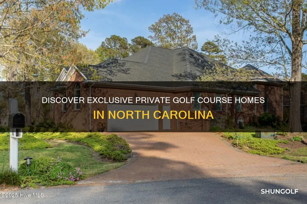 where are private golf couse homes in nc