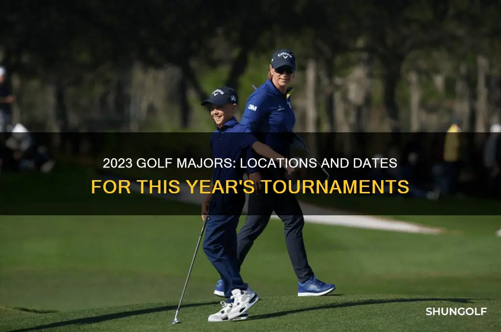 where are the 4 golf majors this year