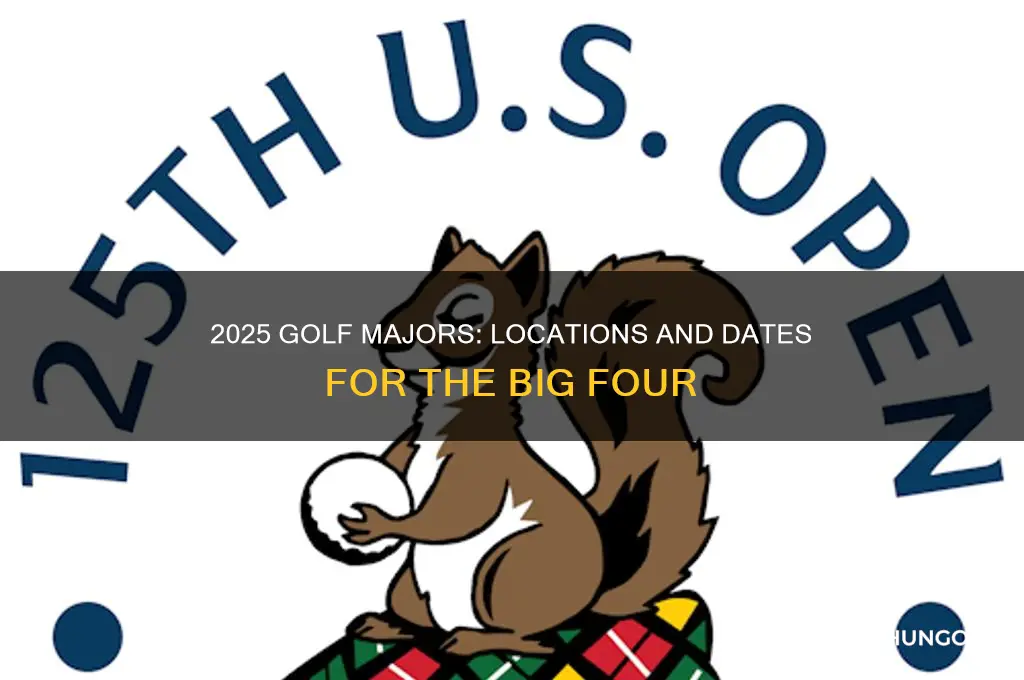 where are the 4 majors in golf 2025
