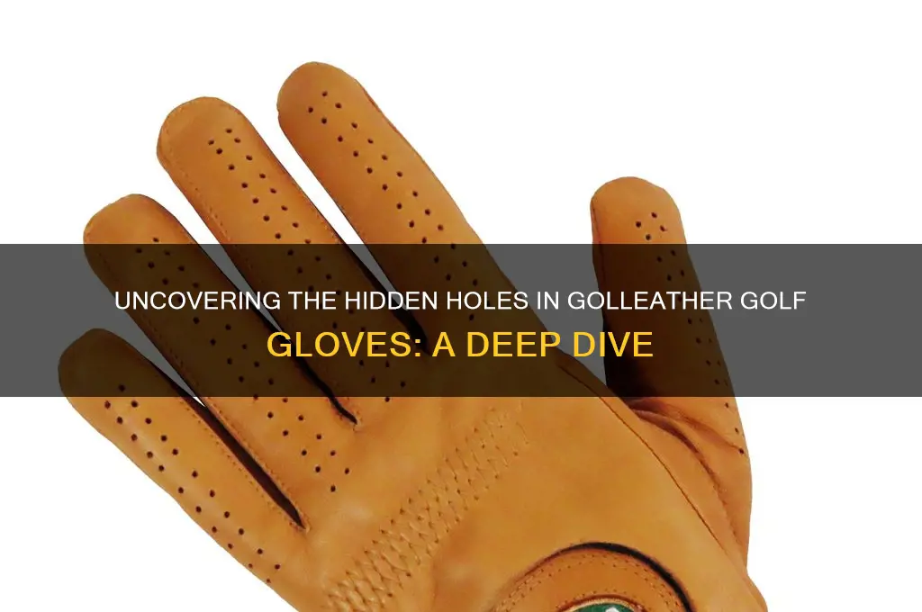 where are the holes in golleather golf gloves
