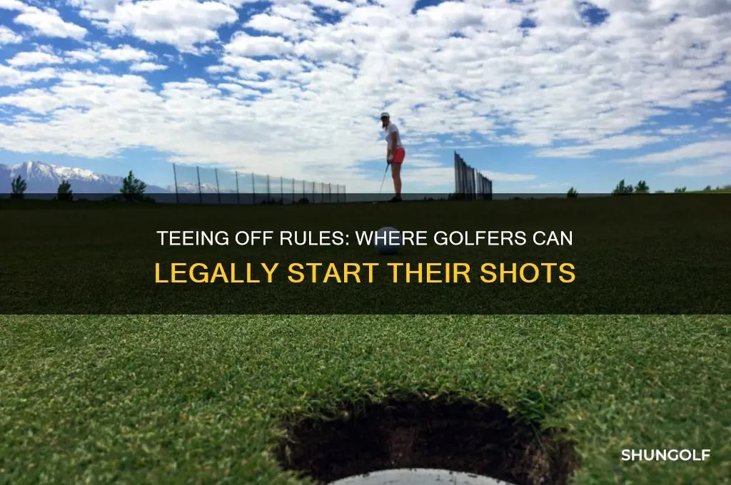 where are you allowed to tee off in golf