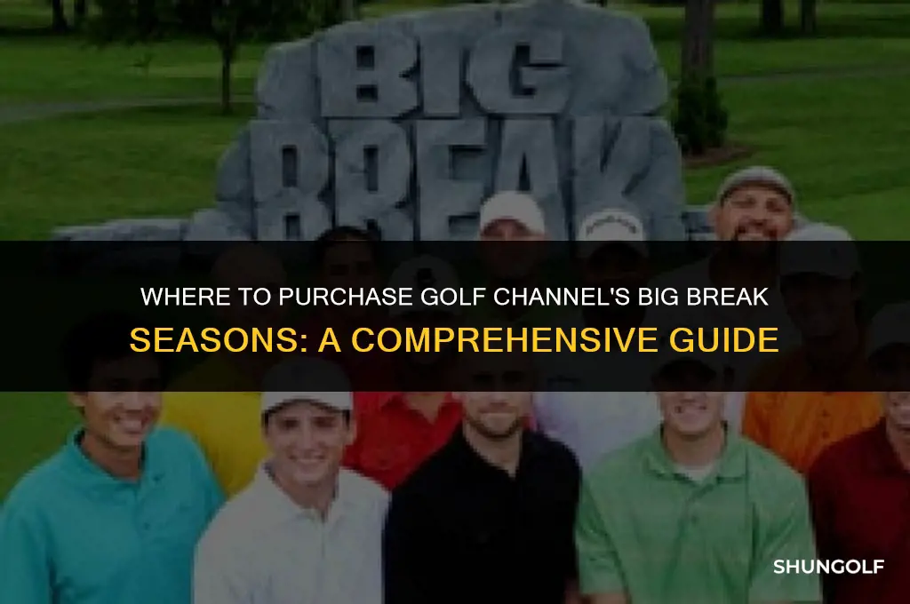 where can i buy golf channel big break seasons