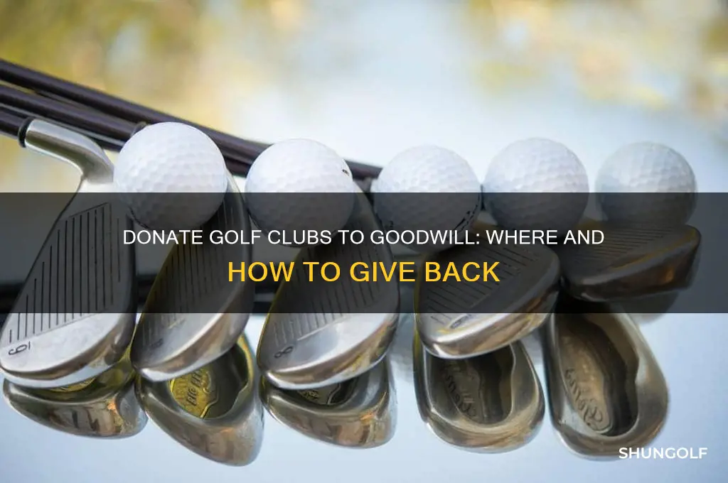 where can i donate golf clubs goodwill