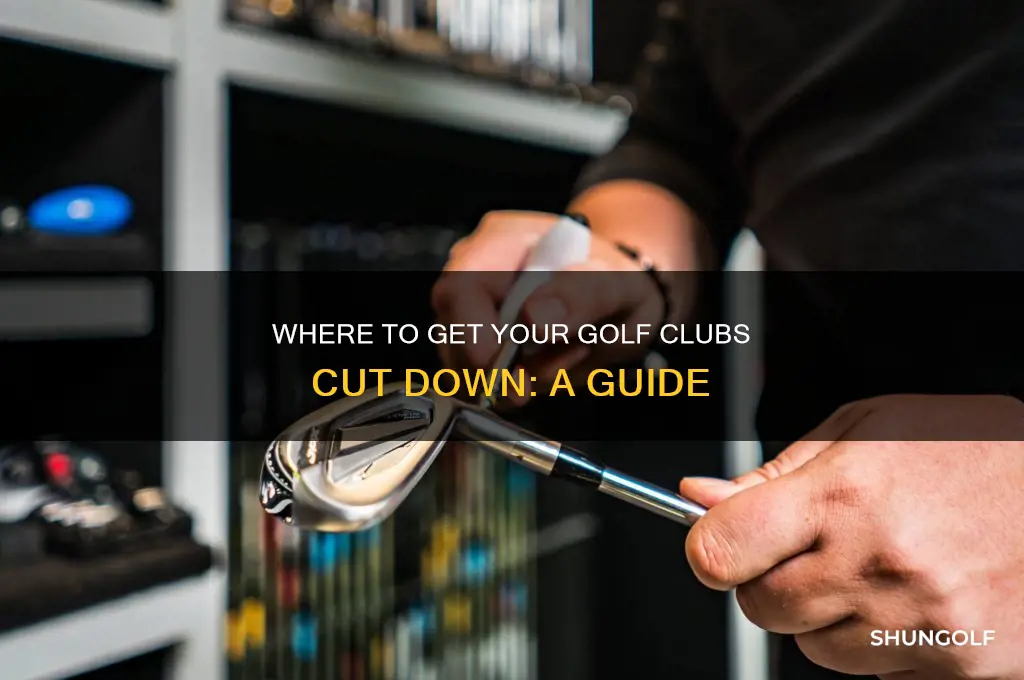 where can i get my golf clubs cut down