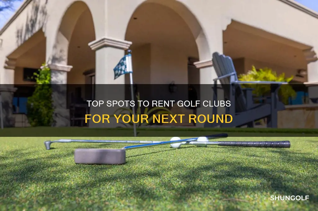 where can i rent a set of golf clubs