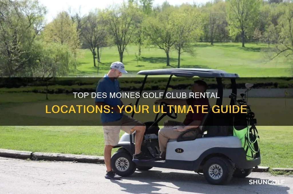 where can i rent golf clubs in des moines