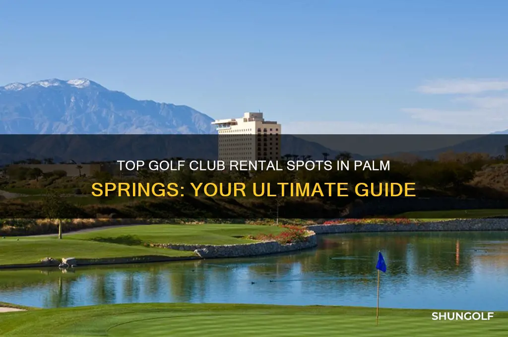 where can i rent golf clubs in palm springs