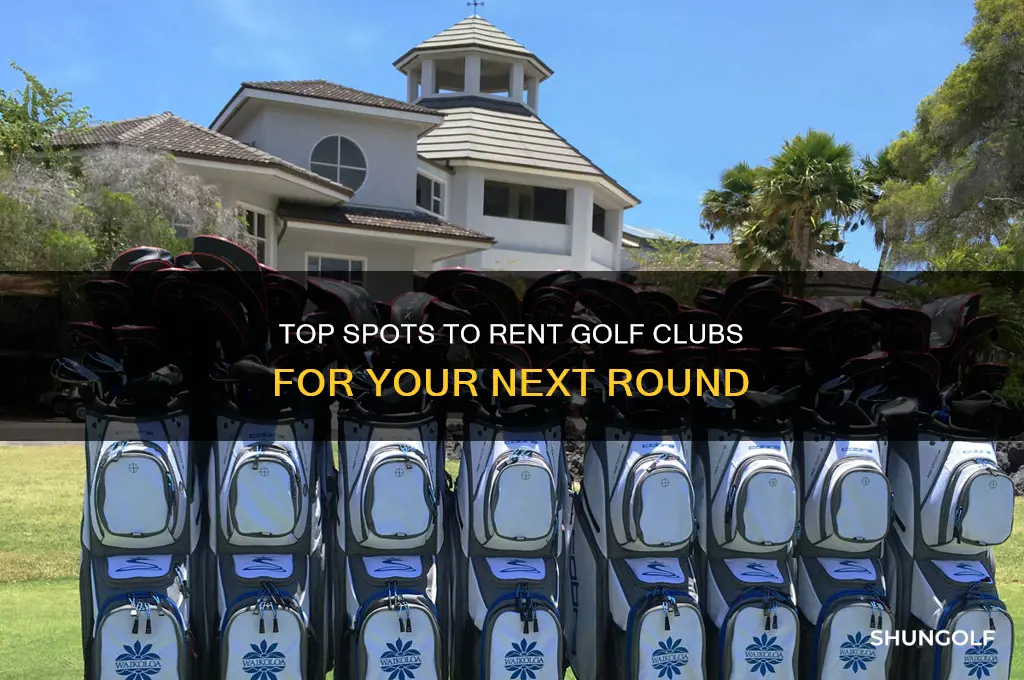 where can i rent golf clubs
